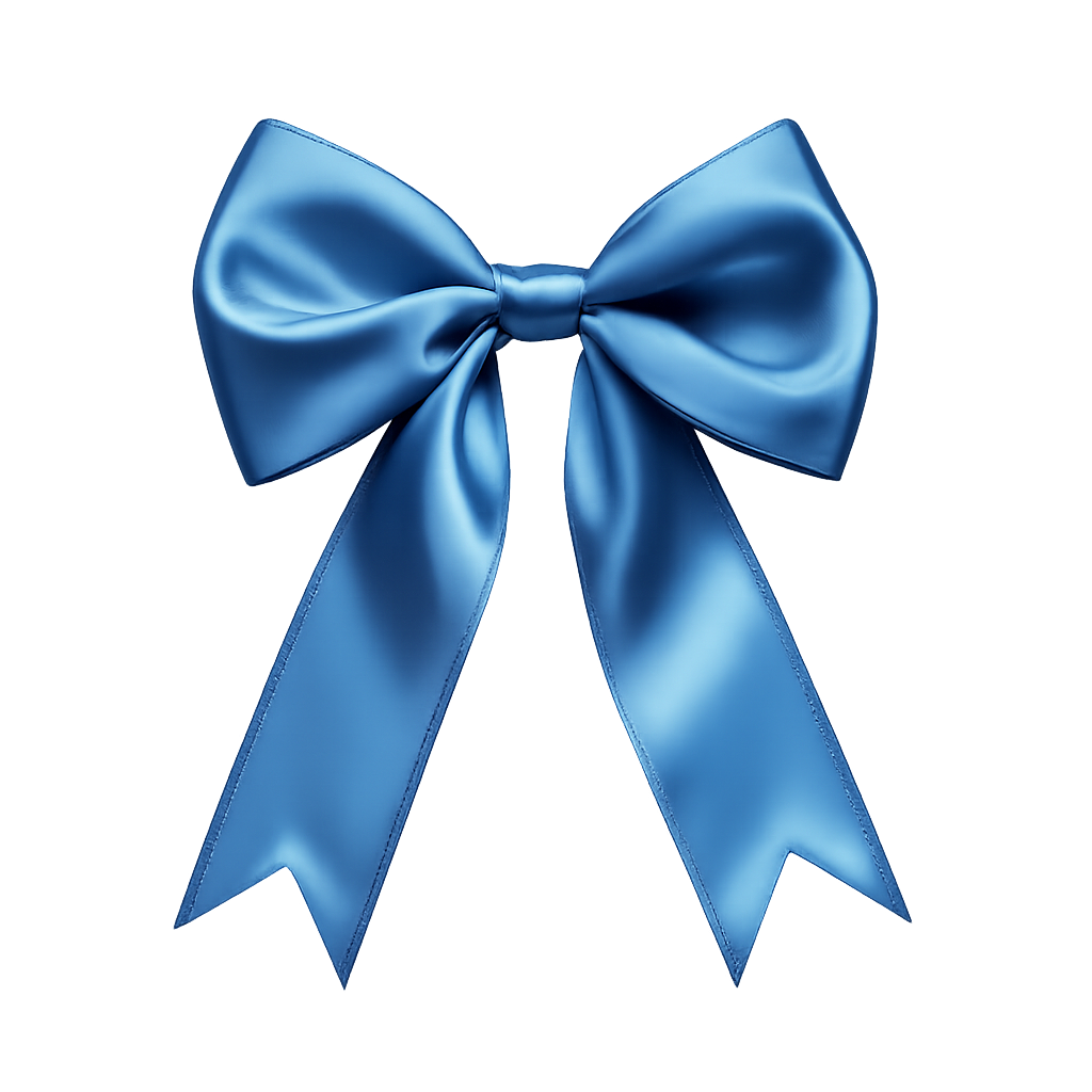 Moño azul