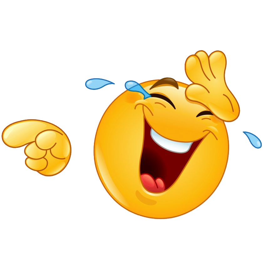 Emoji cagandose de risa